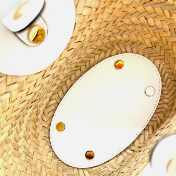 Versace *Rare* La Medusa Multicolor Scarf Woven Palm Tote w/ Crossbody Strap - Picture 10 of 16